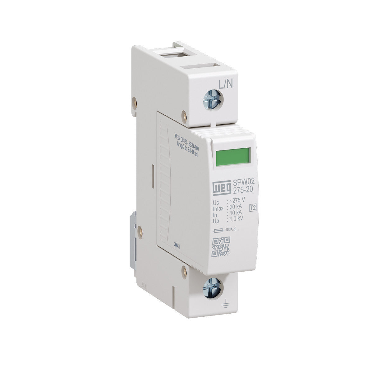 DPS SPW02-275-20 classe ll 20kA 275Vca WEG 14827873 [12.08.001.022]